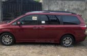 Foreign used 2018 Toyota Sienna, Red