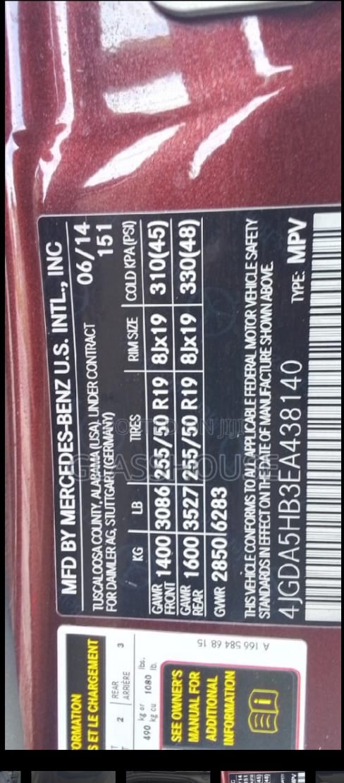Foreign used 2015 Mercedes Benz M-class