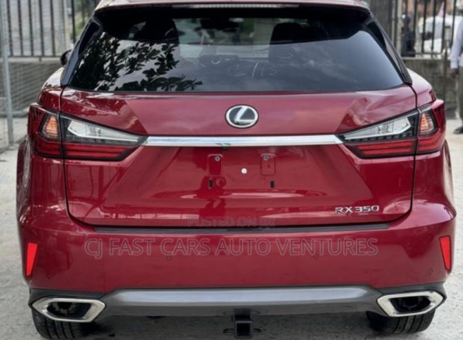 Foreign used 2017 Lexus RX 350 Red