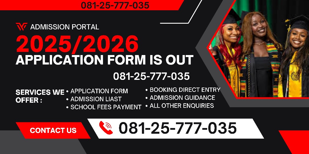 Federal University, Kashere, Gombe State Admission Form 2025-2026 is out, call (0812577703