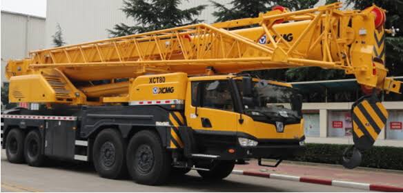 80 Ton Heavy Mobile Lift Truck Crane For Hire