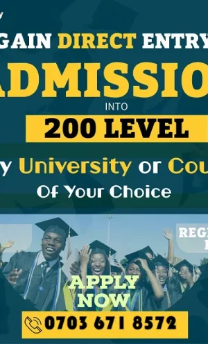 Pan-Atlantic University, Lagos Provisional Admission (2025/2026) Application Form is on sa