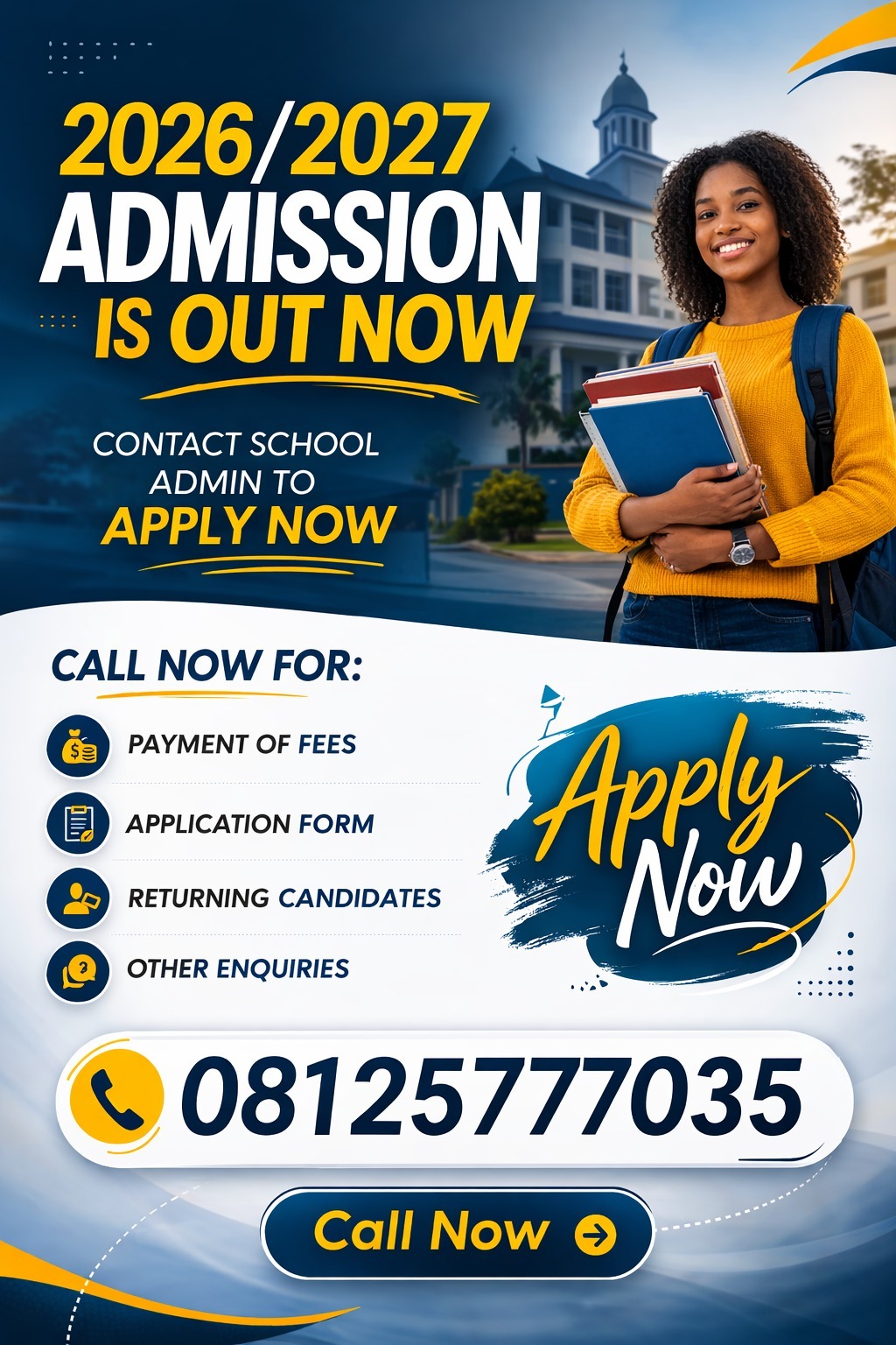 Novena University, Ogume 2026/2027 Admission Form for MASTERS/POST GRADUAT